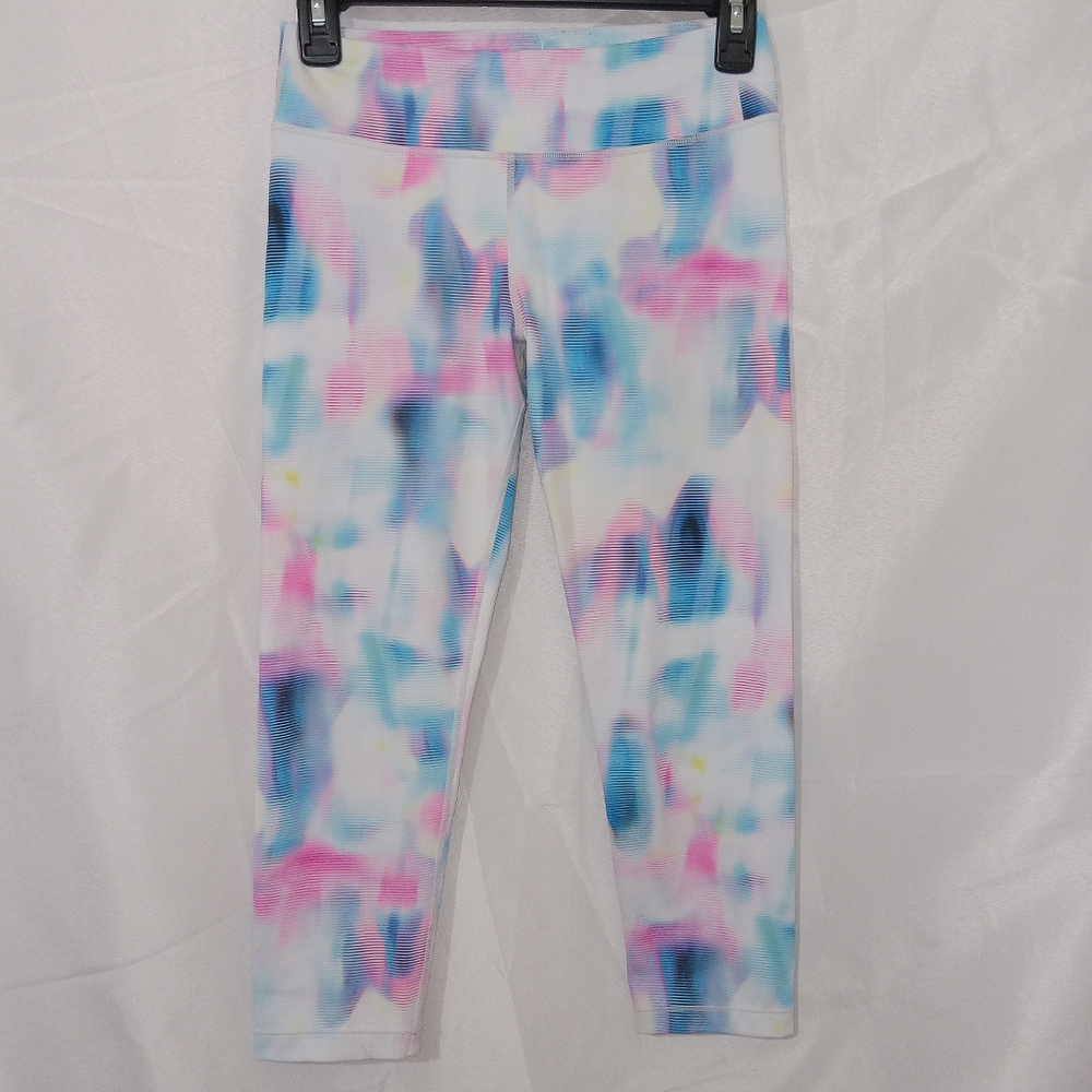 Athleta Girl Multicolor High Waist Compression Cropped Leggings XL/14